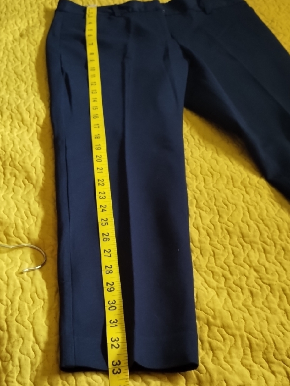 Liz Claiborne Navy Cropped Tailored Ankle Pants - Picture 11 of 12